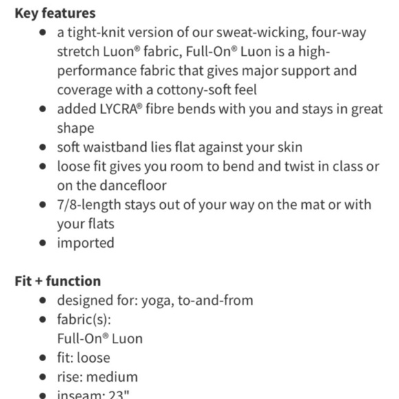 Lululemon Jet Crop 7/8 Luon Heat Wave White Black - Picture 5 of 11